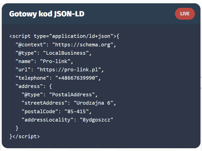 Generator JSON-LD